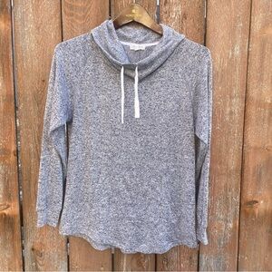 ULTRA FLIRT Women’s Gray Long Sleeve Cowl Neck‎ Sweatshirt Size Small
